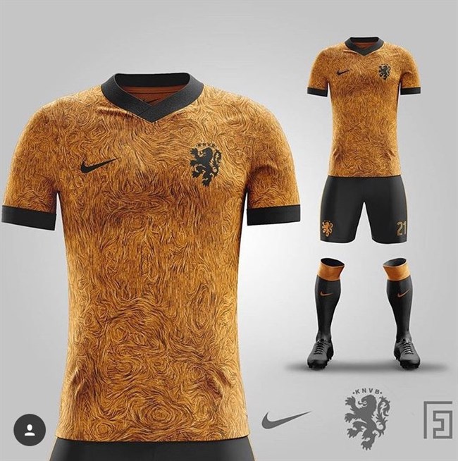 specificeren Oppervlakte Beperkingen Nieuw Nederlands Elftal ''van Gogh'' voetbalshirt - Voetbalshirts.com
