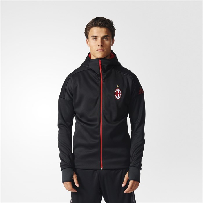 Gepland lichtgewicht Clan AC Milan Z.N.E. hooded anthem trainingsjack 2017 - Voetbalshirts.com