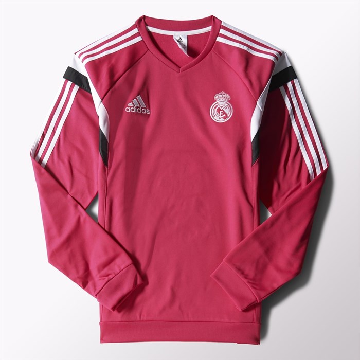 Roze Madrid trainingssweater 2014-2015 Voetbalshirts.com