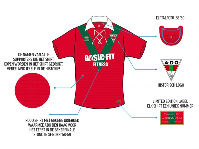 ADO Den Haag Jubileum Shirt