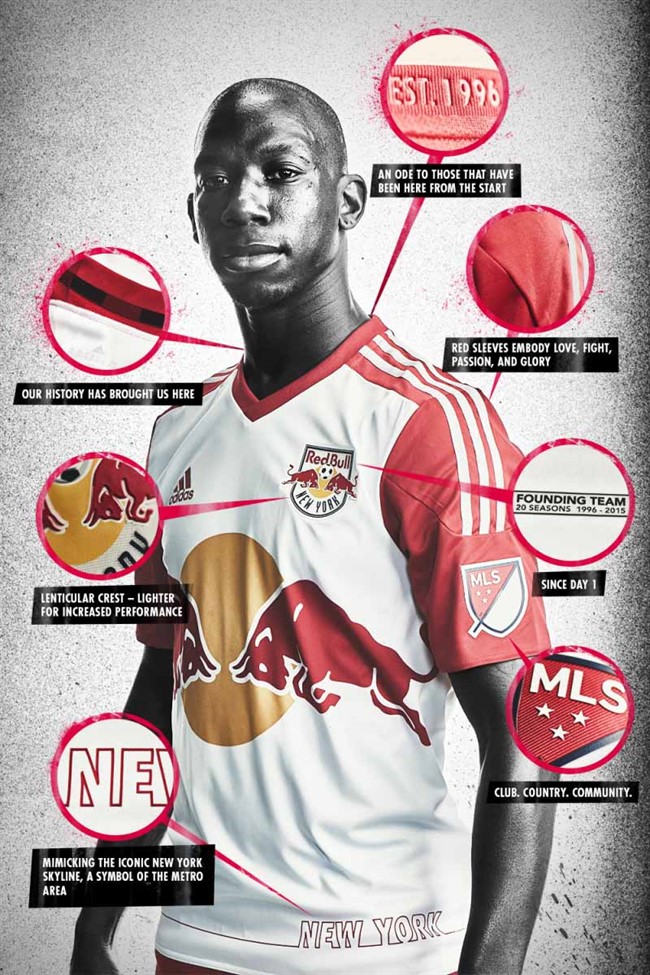 New York Red Bulls Thuisshirt 2015-2016