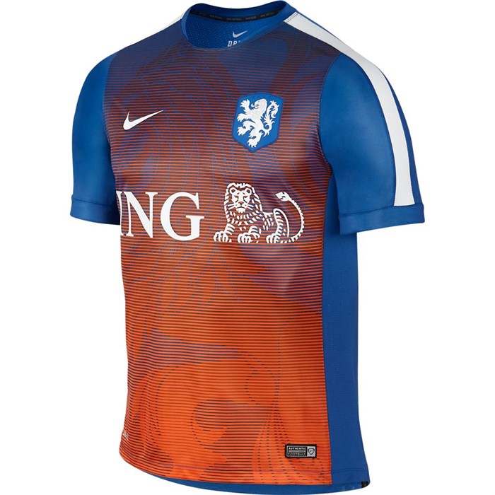 graan Michelangelo supermarkt Nederlands Elftal pre match top 2015-2016 - Voetbalshirts.com