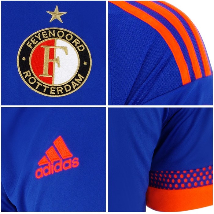 Feyenoord Uitshirt 2015-2016 Blauw