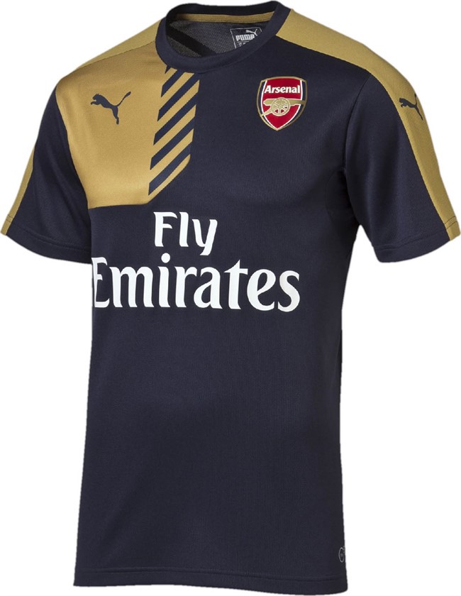 Blauwe -Arsenal -trainingsshirt -2015-2016