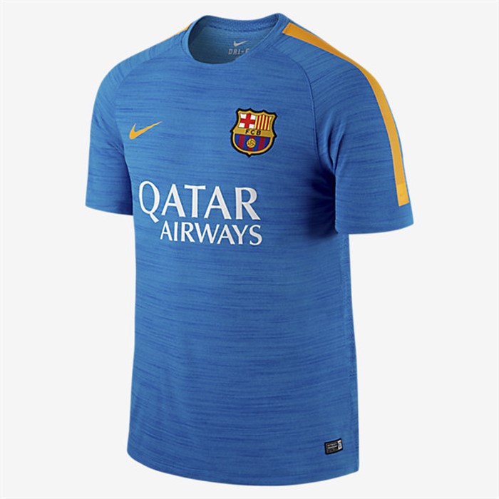 Licht -blauwe -barcelona -trainingsshirt -2015-2016