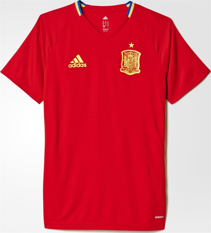 Rood -spanje -trainingsshirt -2016-2017