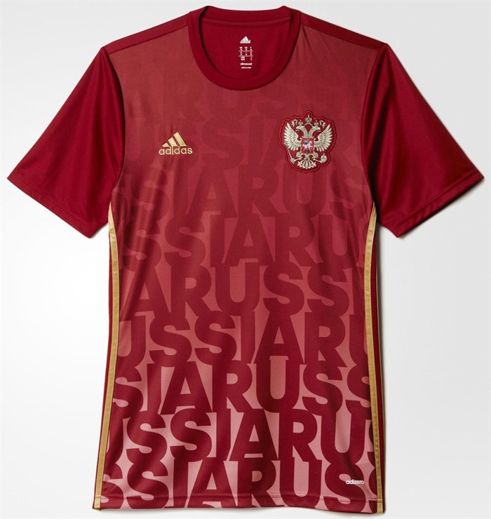 Rusland -pre -match -trainingsshirt -2016-2017