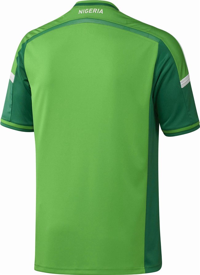 Nigeria Thuisshirt WK 2014 Achterkant