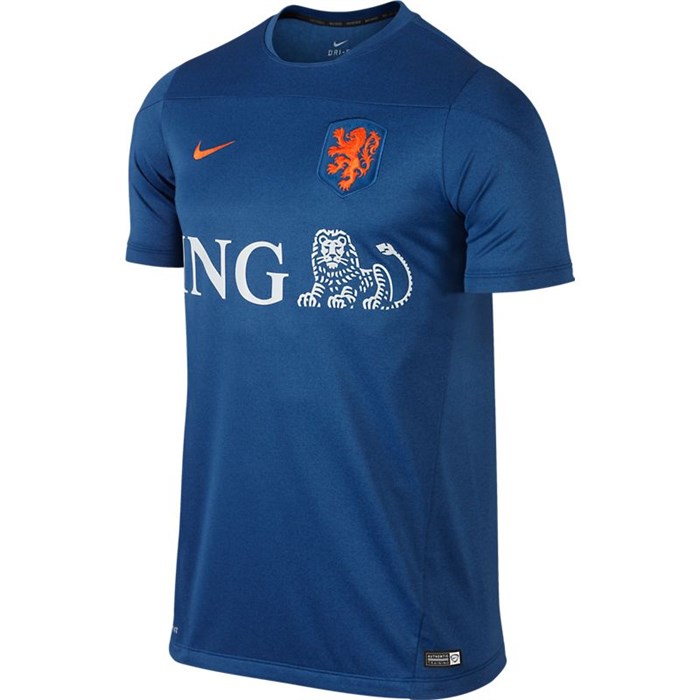Blauw Nederlands Elftal trainingsshirt 2014-2015
