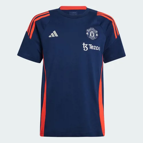 Manchester United TIRO24 T-Shirt kinderen - Donkerblauw/Fel Rood