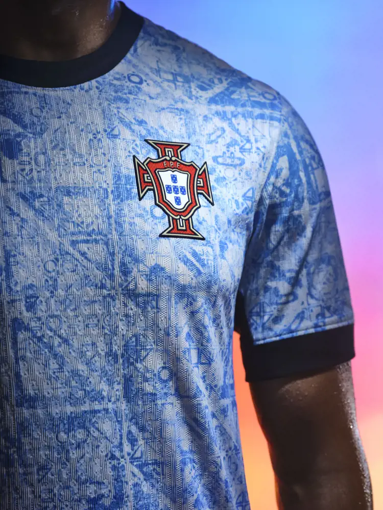 Portugal EK 2024 uitshirt geïnspireerd door azulejo's! 