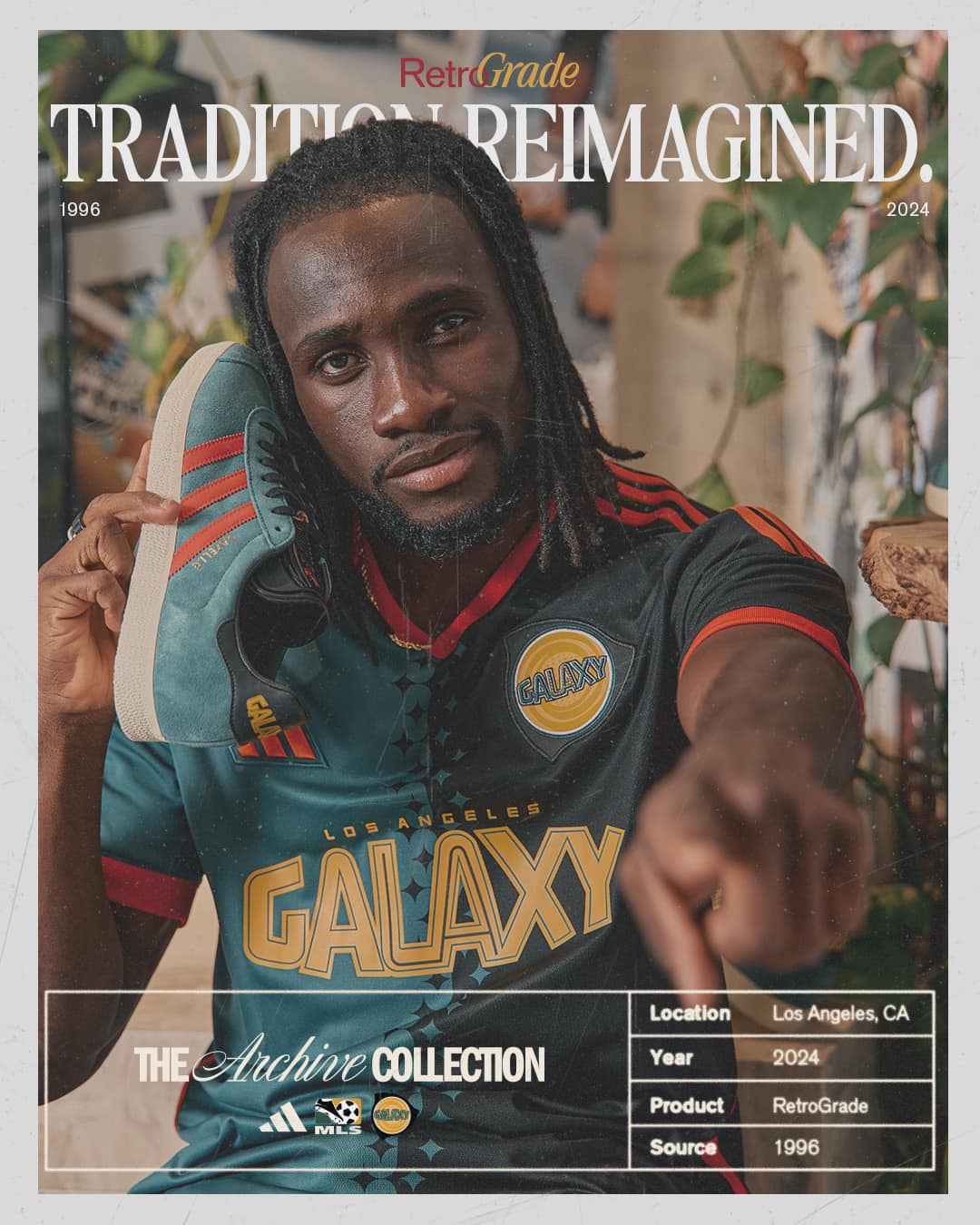 LA Galaxy 3e shirt 2024-2025 geïnspireerd door voetbalshirt 1996