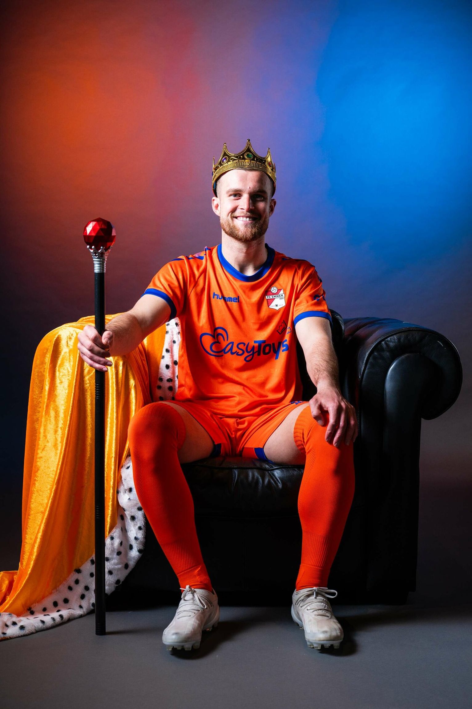 FC Emmen Koningsdag voetbalshirt in koninklijke kleuren