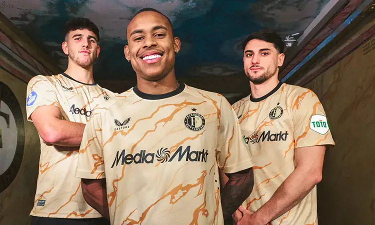 Feyenoord 4de voetbalshirt 2024-2025 geïnspireerd door spelerstunnel de Kuip