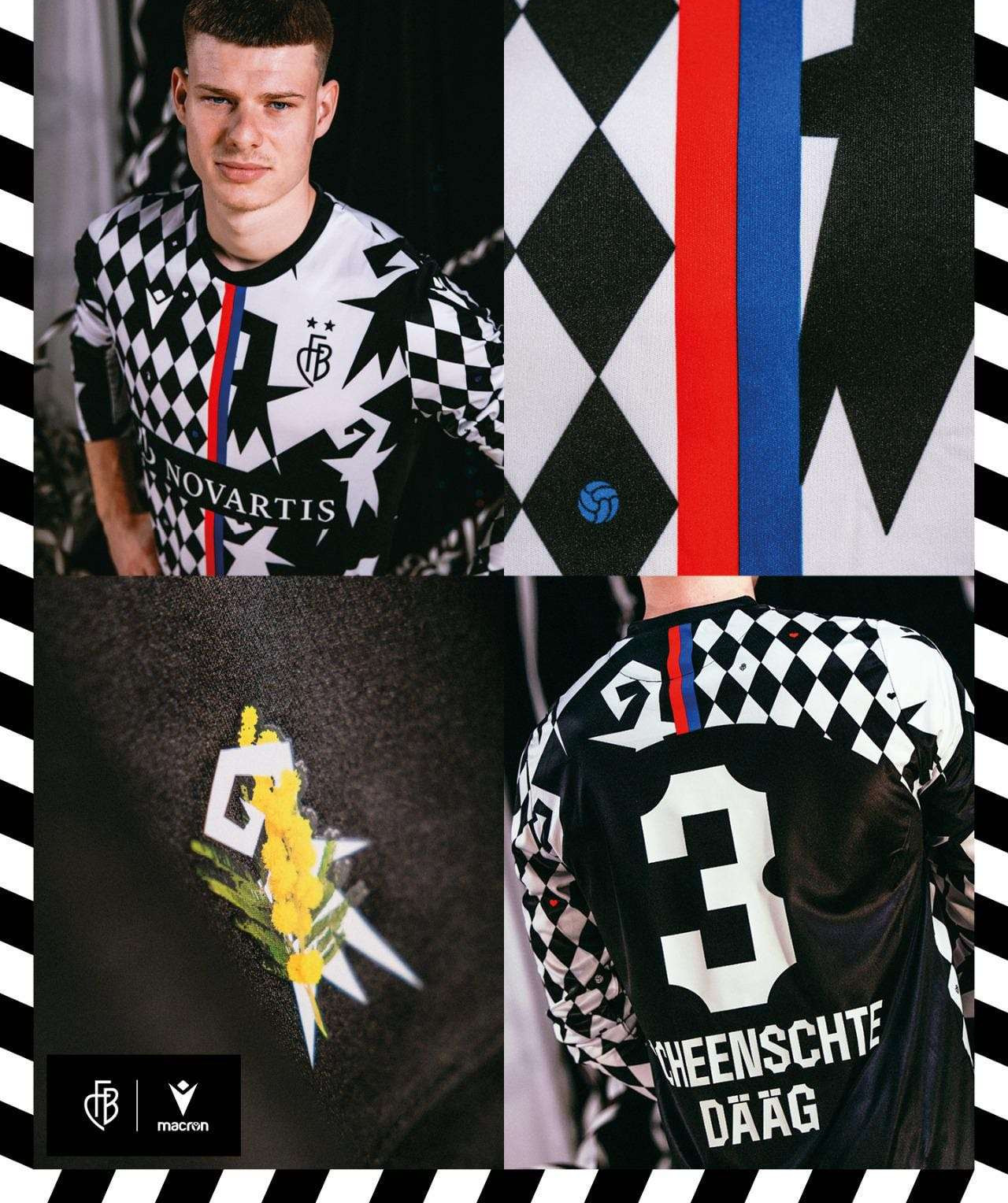Dit is het FC Basel carnavalsvoetbalshirt 2024