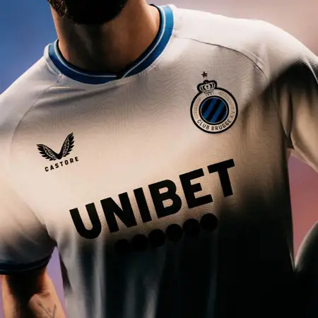 Club Brugge voetbalshirts 2024-2025 geïnspireerd door retro shirts en Brugse Reien