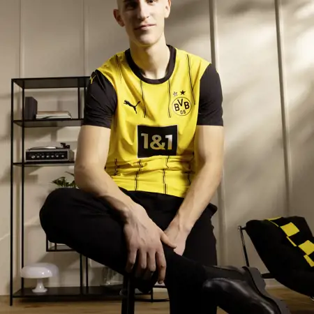 Borussia Dortmund thuisshirt 2024-2025 geïnspireerd door voetbalshirt 1996-1997
