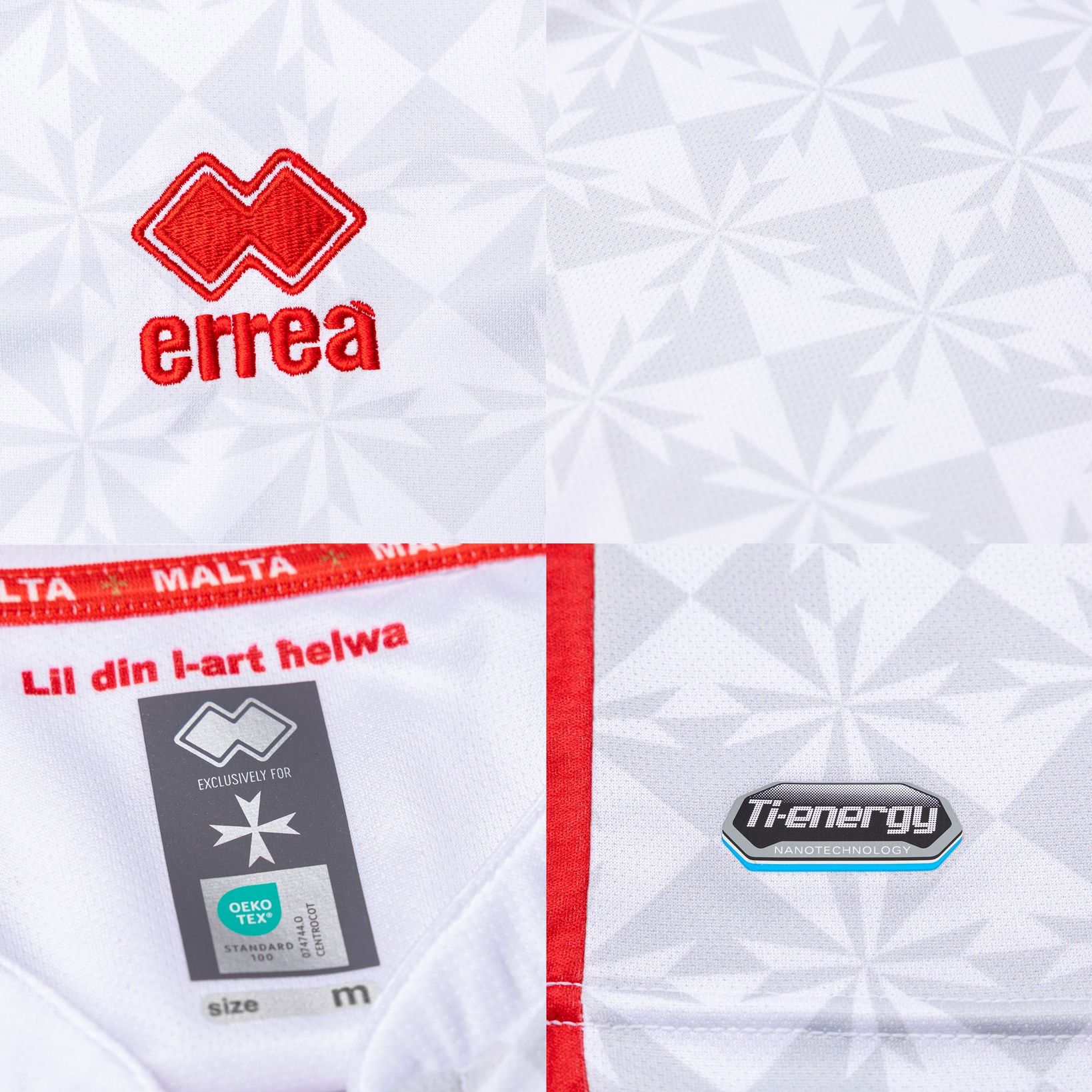 Malta voetbalshirts 2024-2026 in teken Maltezer kruis