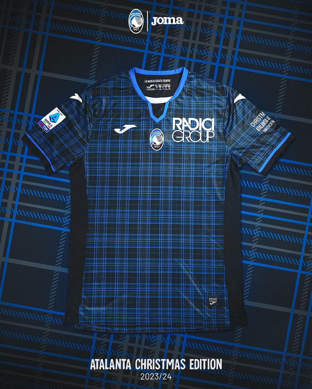 Dit is het Atalanta Bergamo Christmas voetbalshirt 2023-2024