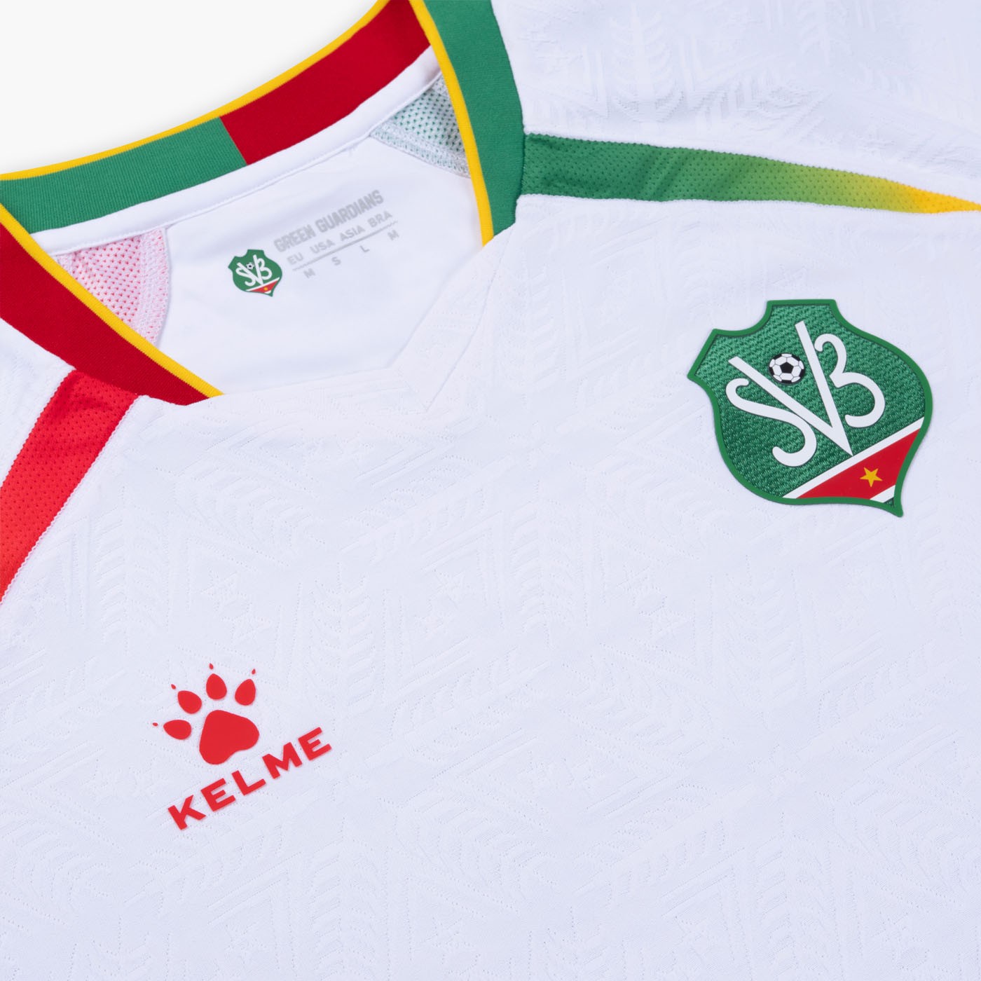 Dit zijn de Suriname voetbalshirts 2026-2027 van Kelme