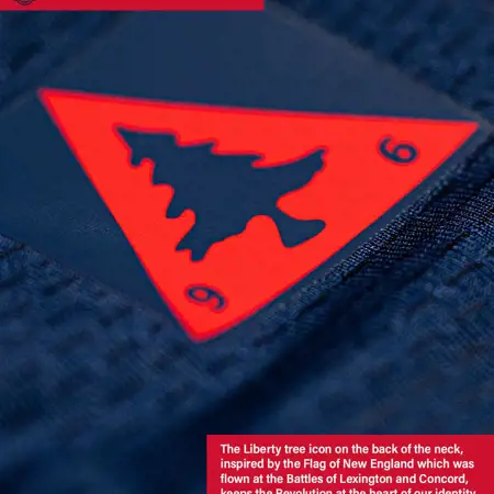 New England Revolution thuisshirt 2024-2025 ode aan Boston Tea Party