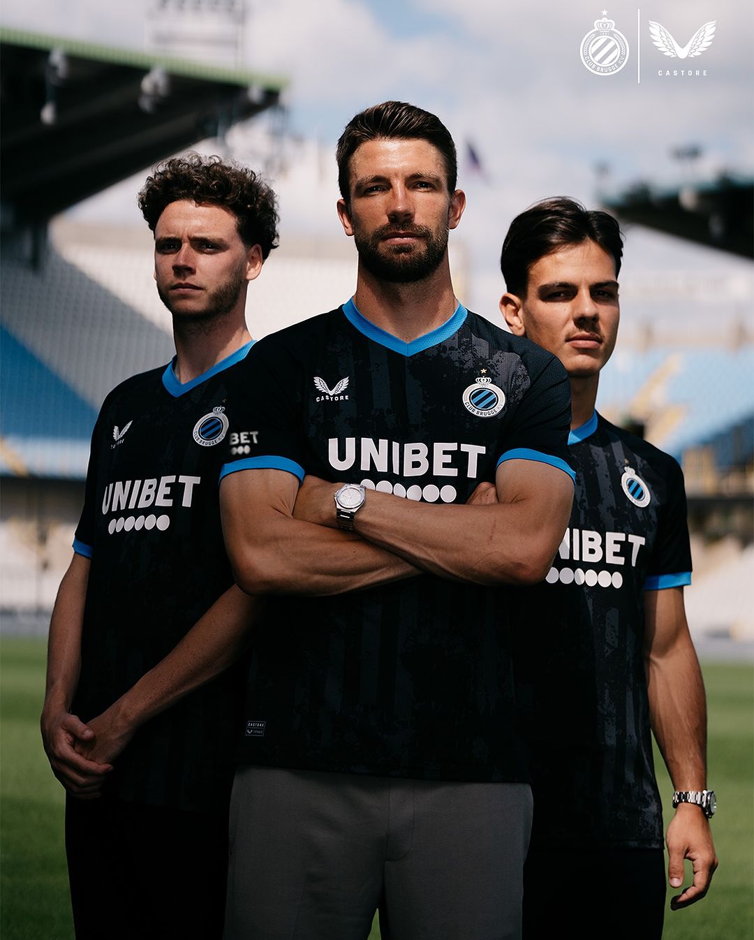 Club Brugge voetbalshirts 2024-2025 geïnspireerd door retro shirts en Brugse Reien
