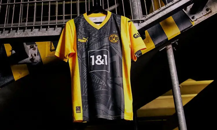 Borussia Dortmund special edition voetbalshirt eert Signal Iduna Park