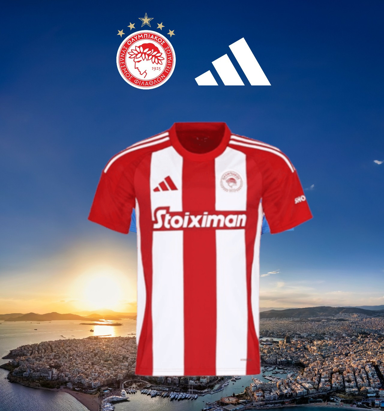 Dit zijn de Olympiakos Pireaus voetbalshirts 2024-2025