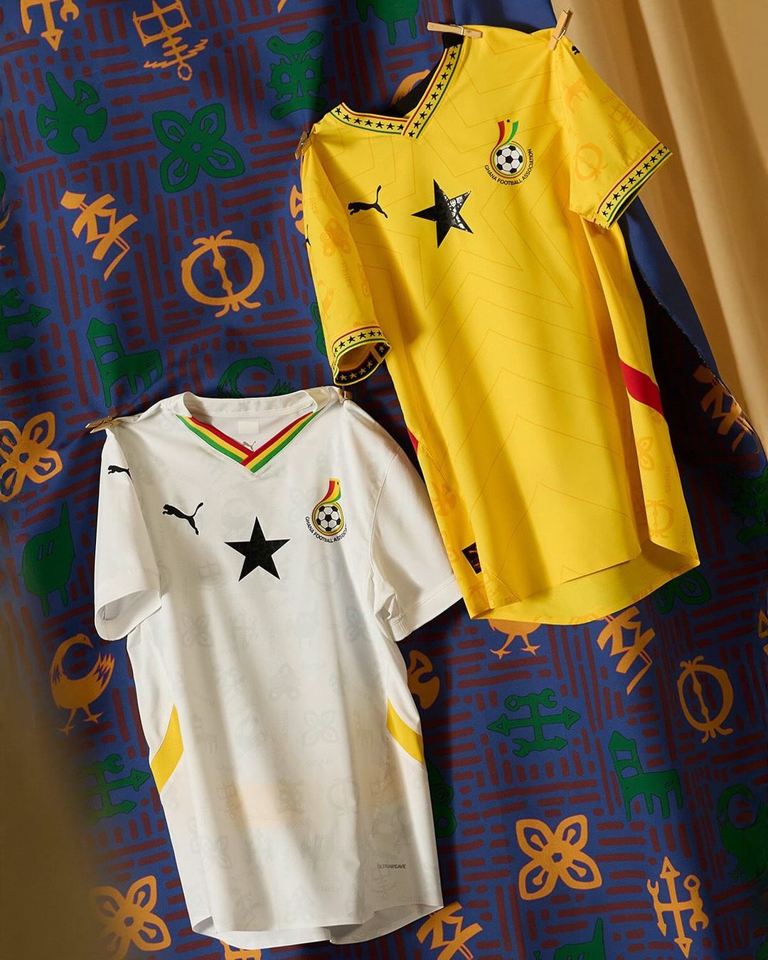 Ghana voetbalshirts 2025 geïnspireerd door Adinkra symbolen