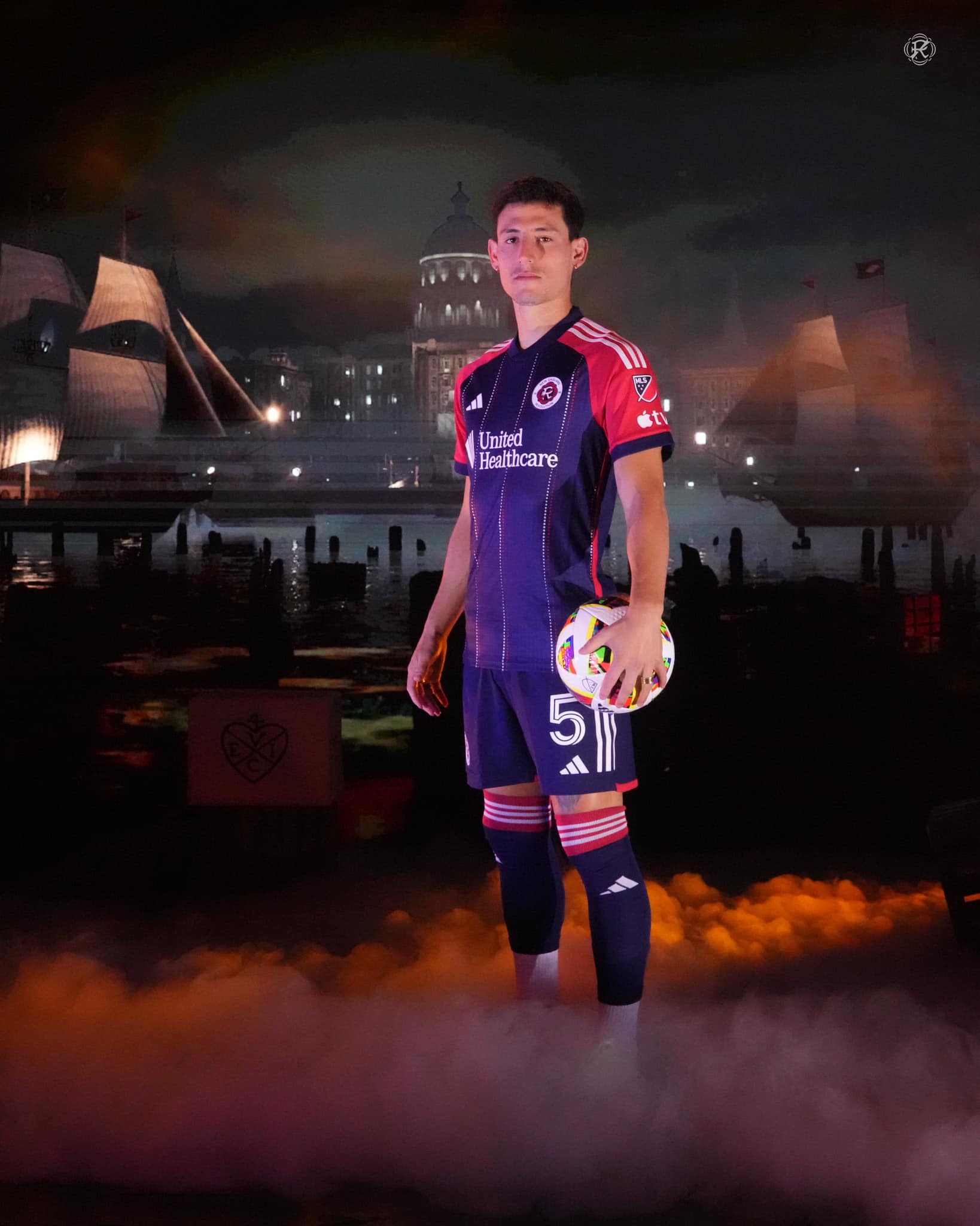 New England Revolution thuisshirt 20242025 ode aan Boston Tea Party