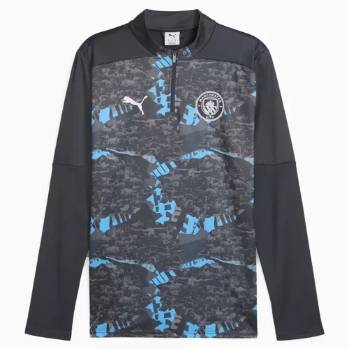 Manchester City warming-up training sweater 2025 - Grijs/Lichtblauw