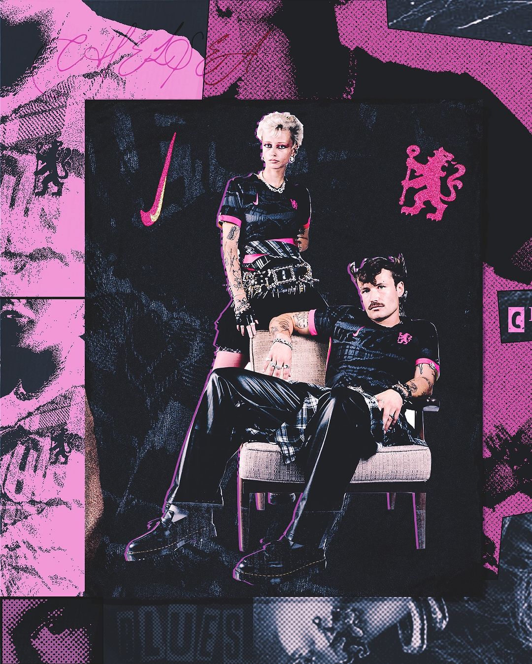 Chelsea 3e shirt 2024-2025 geïnspireerd door punk en rock jaren '70