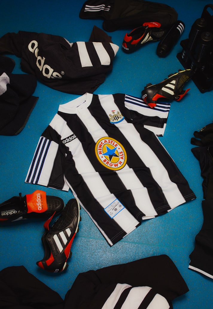 adidas lanceert Newcastle United thuisshirt 1995-1997 opnieuw