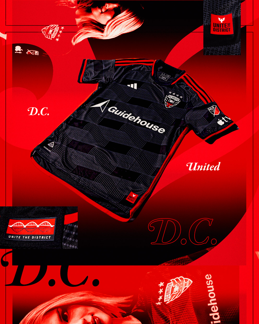 DC United thuisshirt 2024-2025 ode aan iconische brug