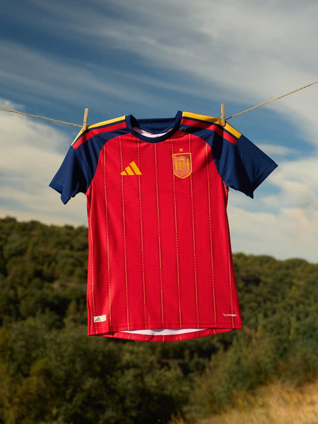 Spanje WK 2026 thuisshirt mixt shirts jaren '90 en '2000