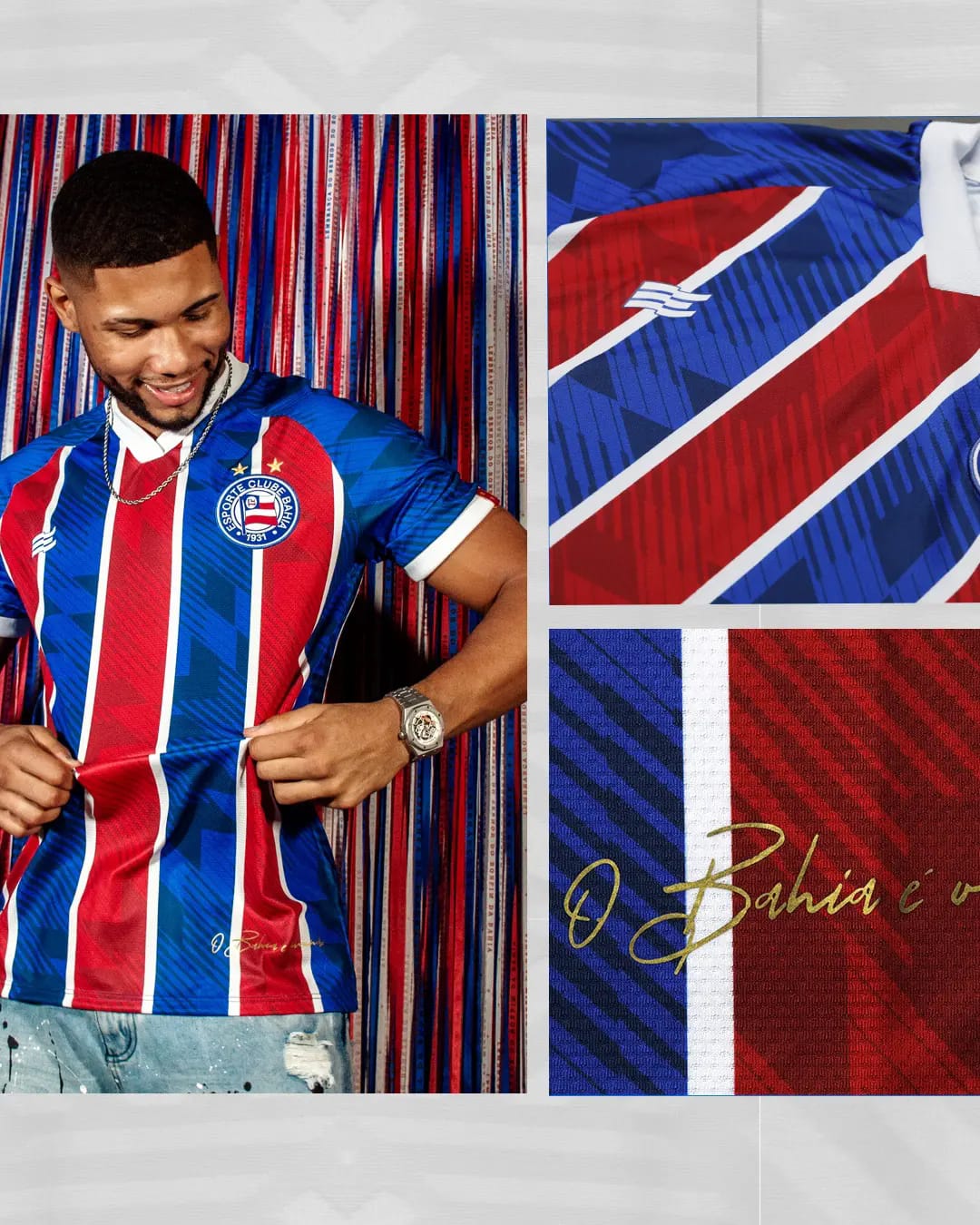 EC Bahia uitshirt 2023-2024 detail