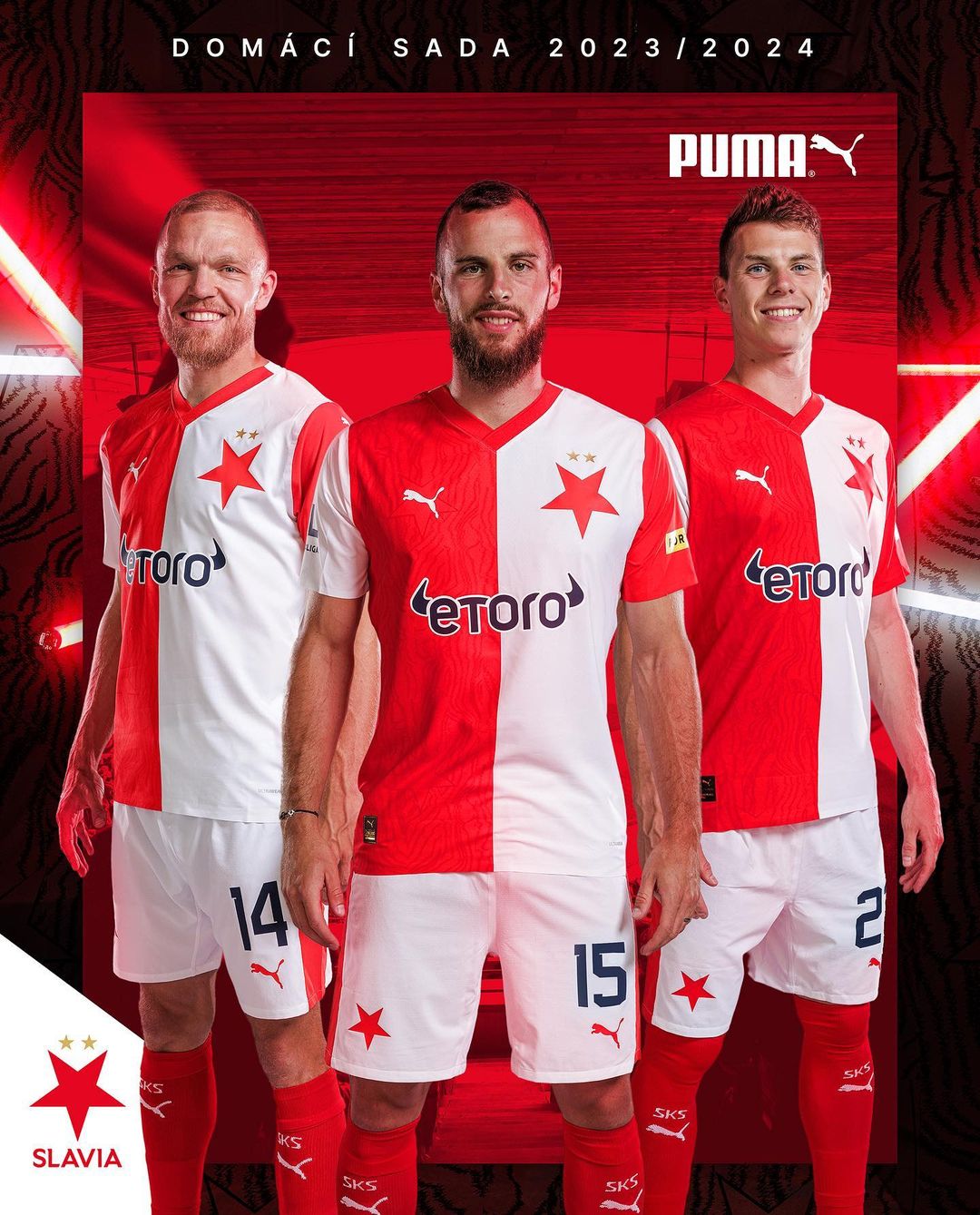 Slavia Praag voetbalshirts 2023-2024