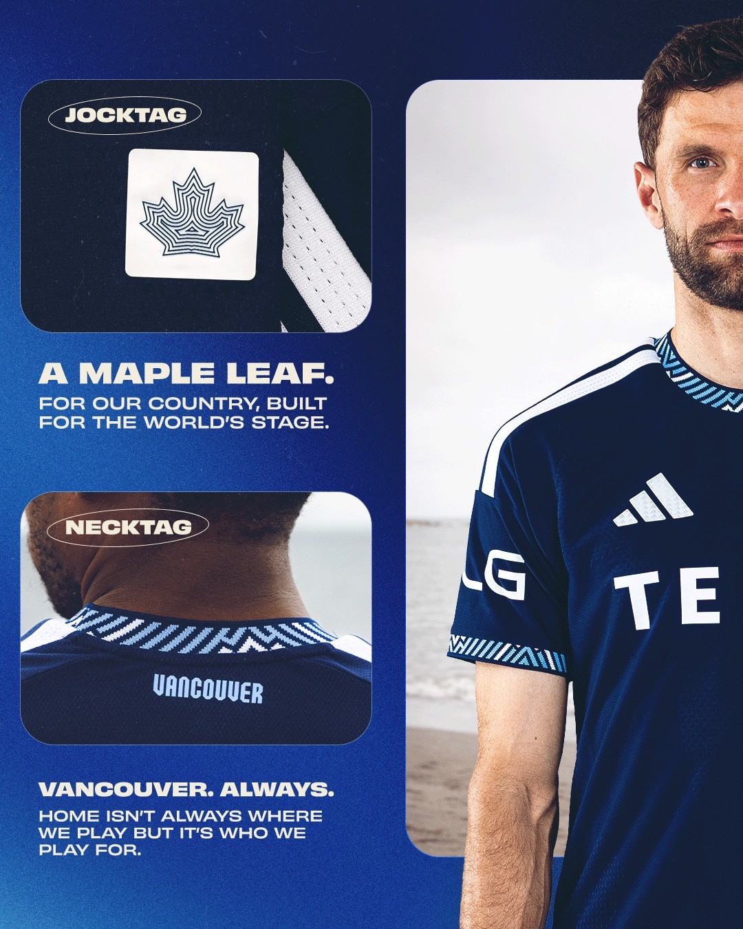 Vancouver Whitecaps uitshirt 2026-2027 geïnspireerd door landschappen