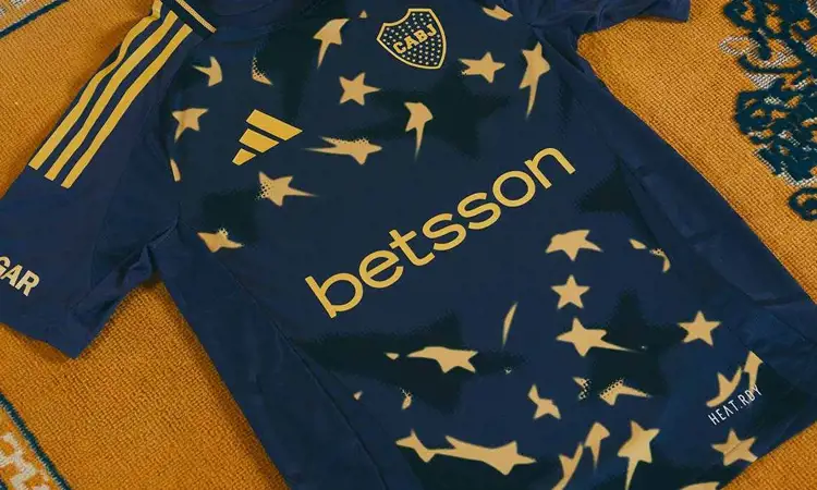 Boca Juniors 3e shirt 2025-2026 vol van sterren!