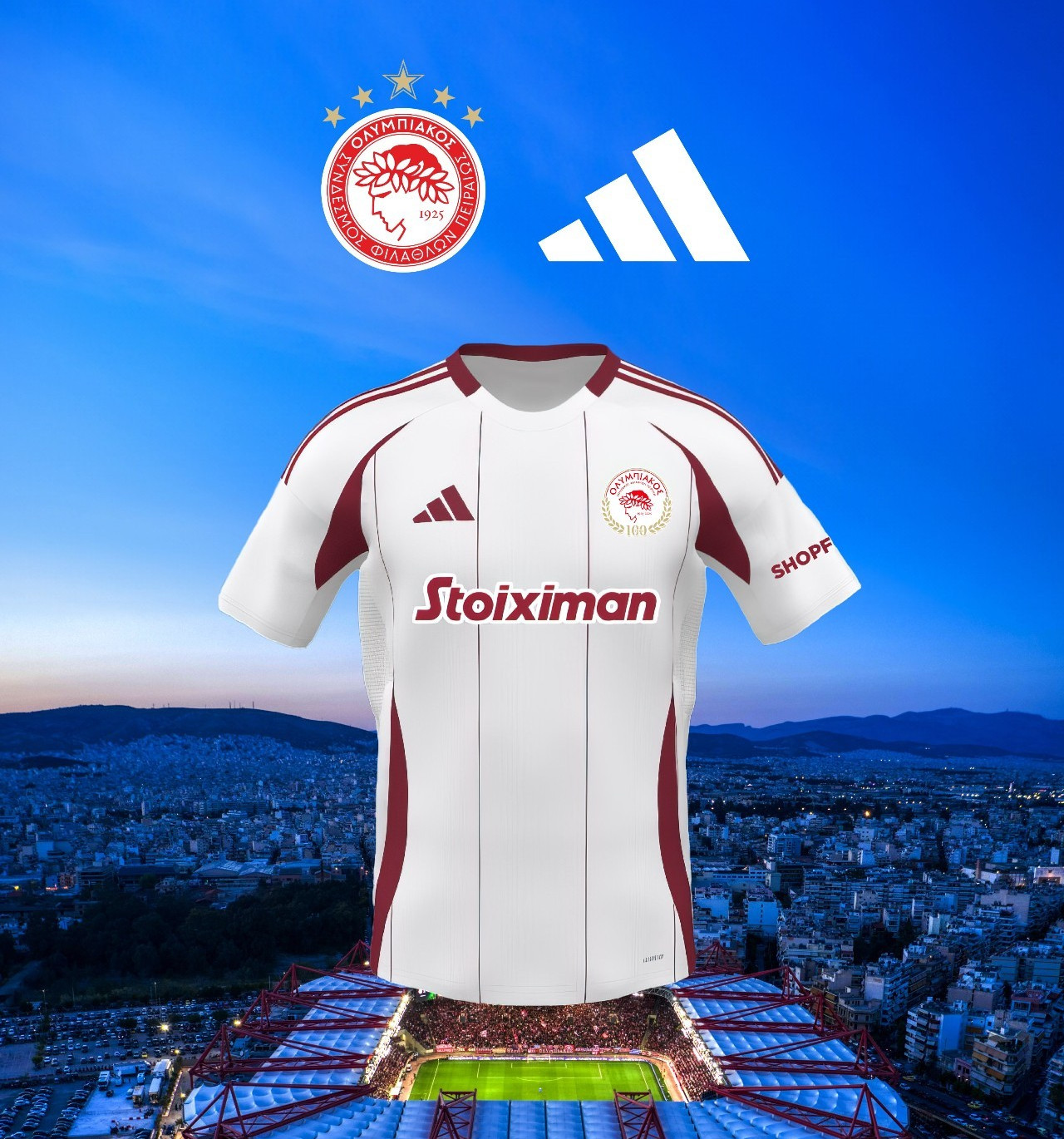 Dit zijn de Olympiakos Pireaus voetbalshirts 2024-2025