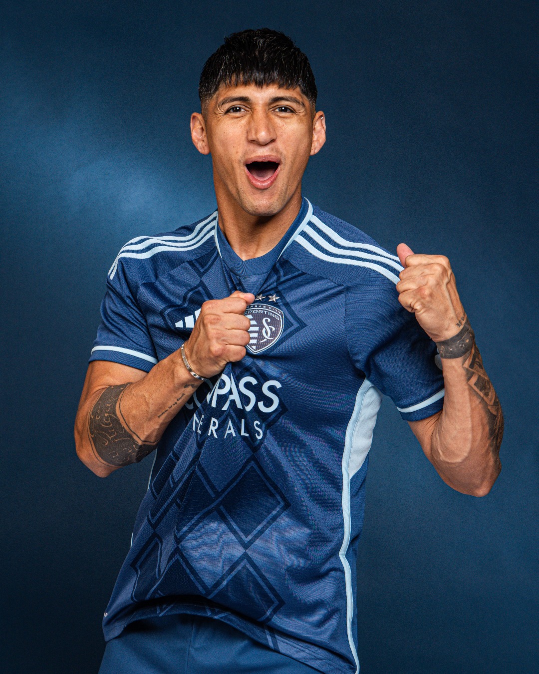 Sporting Kansas City uitshirt 2024-2025 bevat diamantenpatroon