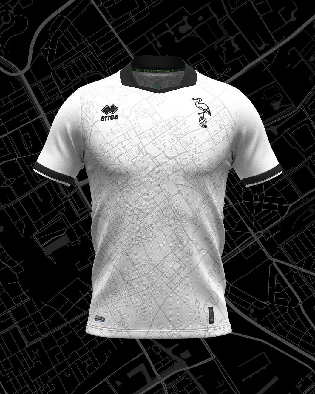 ADO Den Haag uitshirt 2025-2026 bevat plattegrond stad