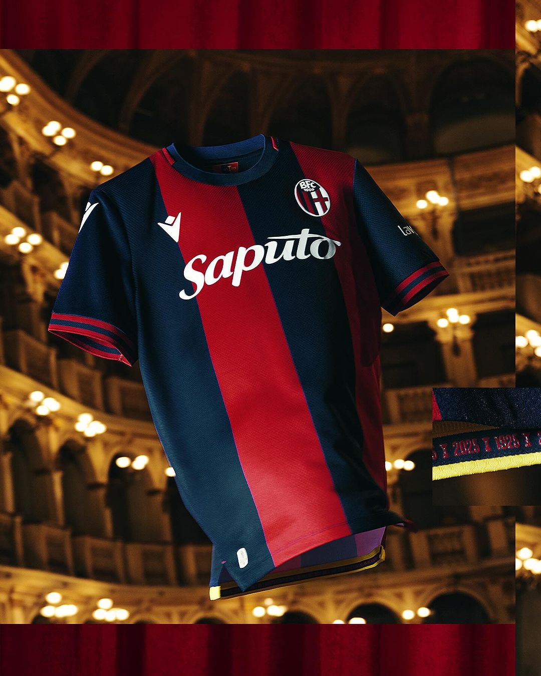 Bologna thuisshirt 2024-2025 geïnspireerd door eerste kampioenschap
