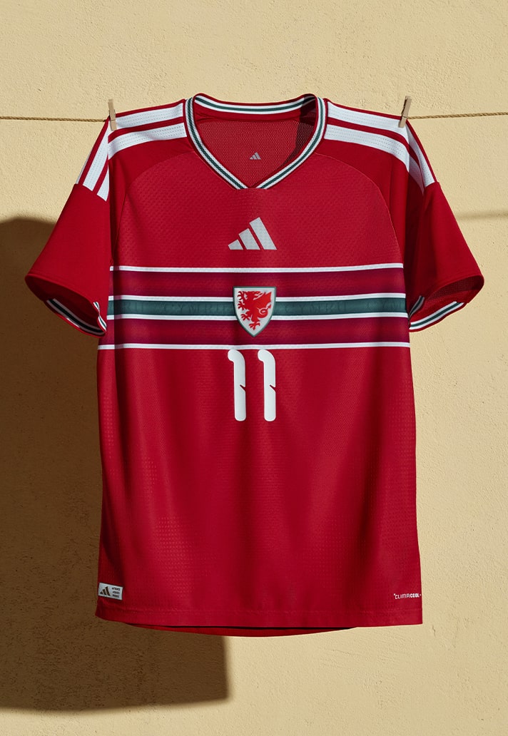 Wales thuisshirt 2026-2027 in geest Cymru!