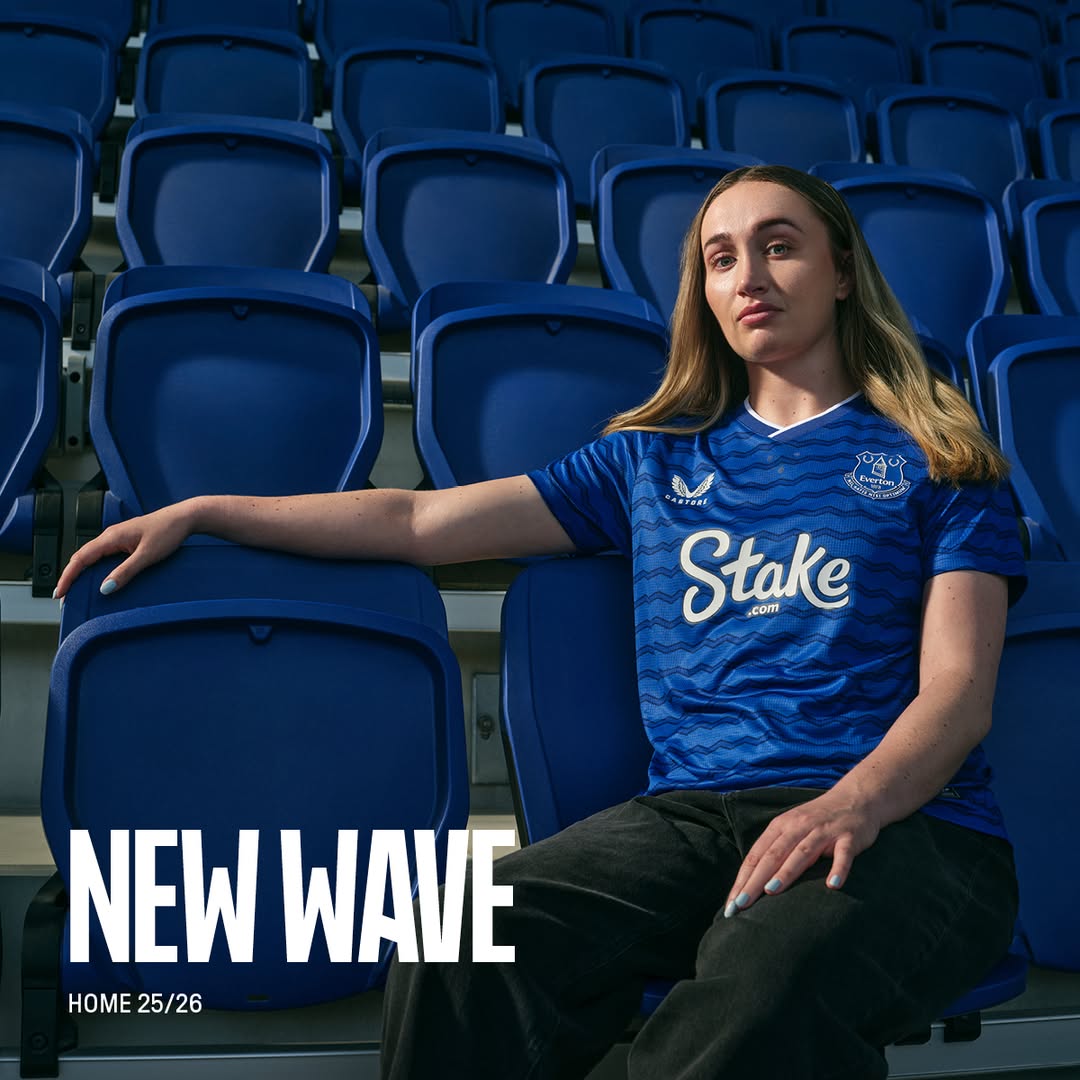 Everton voetbalshirts 2025-2026 ode aan nieuwe stadion en docklands!