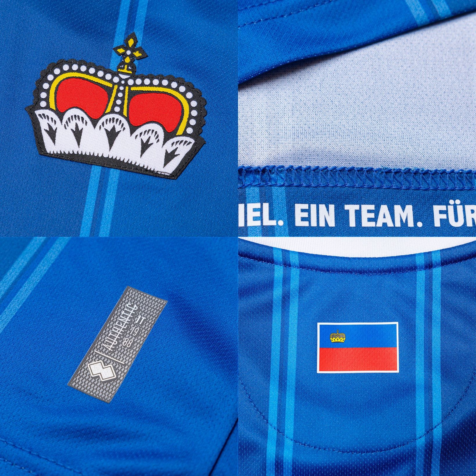 Liechtenstein voetbalshirts 2024-2026 in teken zeven talen! 