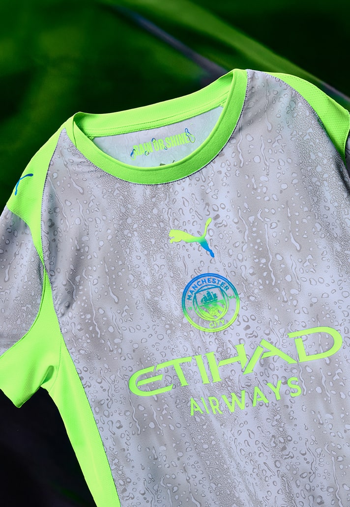 Manchester City 3e shirt 2025-2026 geïnspireerd door het Britse weer! 