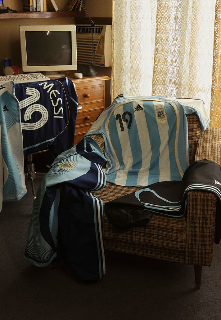 adidas lanceert remake voetbalshirts Argentinië, Mexico, Colombia en Chili