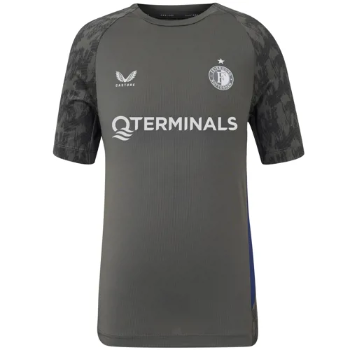 Feyenoord coach trainingsshirt kinderen 2025-2026 - Grijs