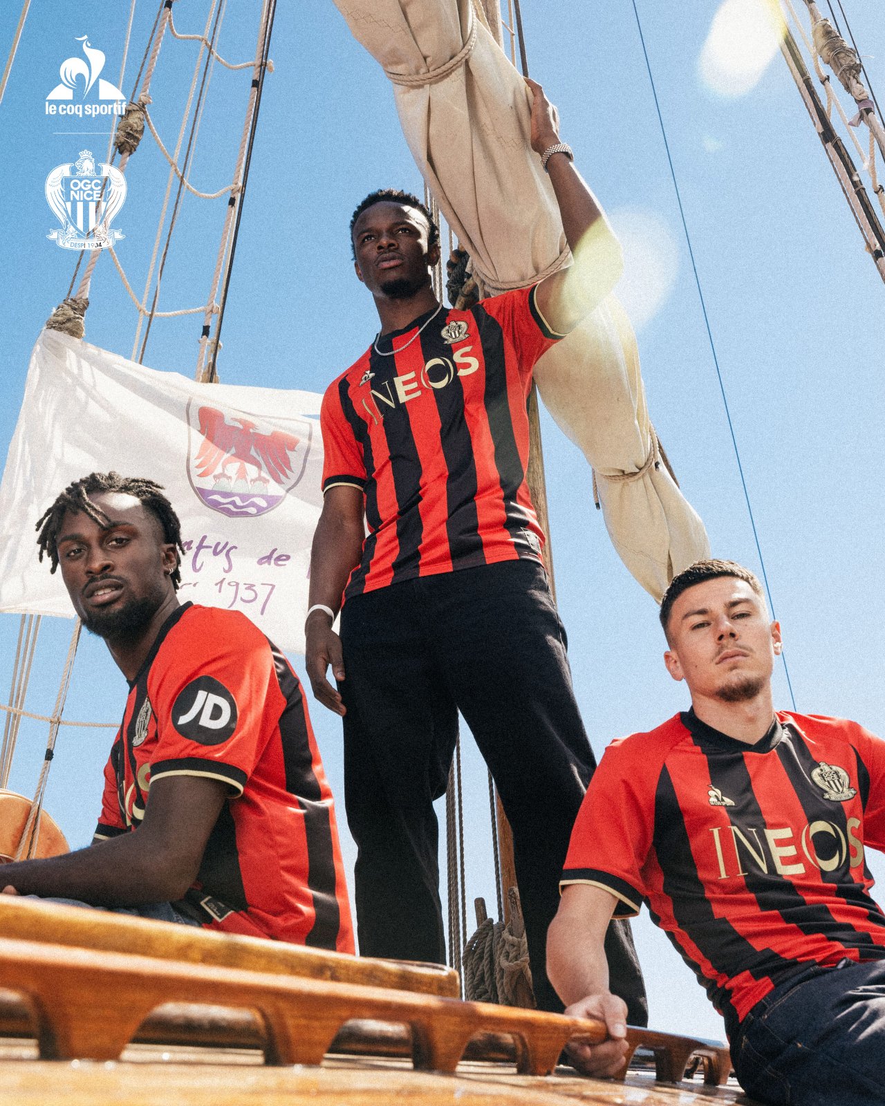 OGC Nice voetbalshirts 2024-2025 ode aan 120 jarig bestaan